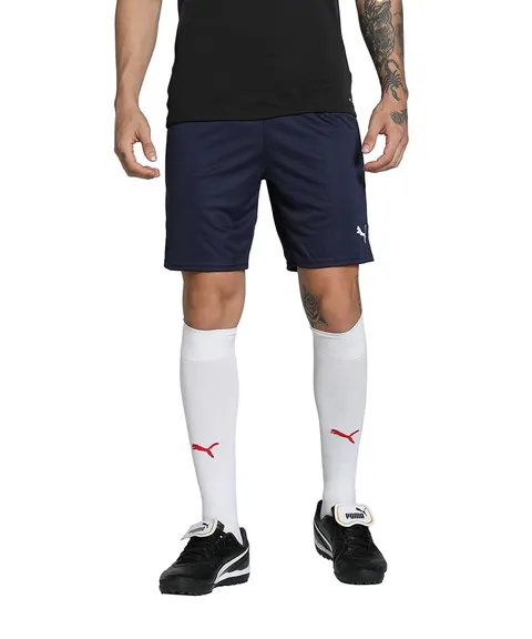 PUMA teamGOAL Shorts - Pantaloncini in Maglia Adulti Unisex, PUMA Navy-PUMA White, 705752