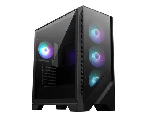 MSI MAG FORGE 321R AIRFLOW Case PC Mid-Tower - Capacità ATX, Supporto GPU RTX 50, RTX 40, Ventole ARGB, Filtri Antipolvere Magnetici, Scheda di Controllo 4-ARGB-Fan, USB 3.2 Gen 2x2 Type-C