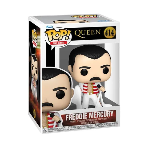 Funko Pop! Rocks: Queen - Freddie Mercury With Cape - Figura in Vinile da Collezione