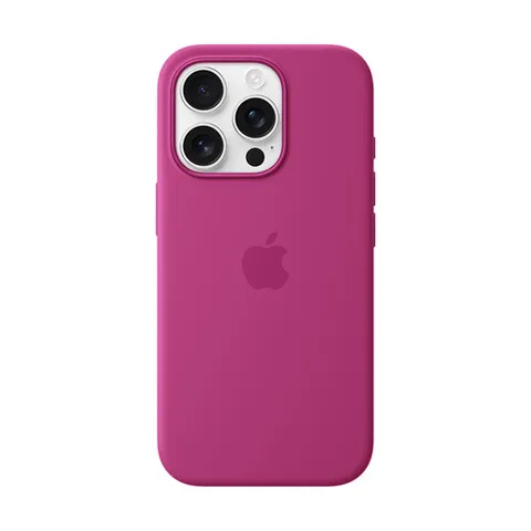 Apple Custodia MagSafe cover in silicone per iPhone 16 Pro - Fucsia 