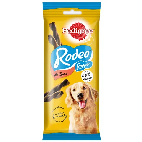 Pedigree Rodeo Ropper Snack Cani Manzo 80 Stick