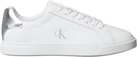 Calvin Klein Lth Met HW0HW02846 Low PRO Cups Laceup Lth Met da Donna, Top Basso, Bianco
