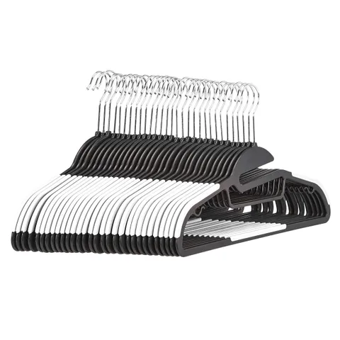 Amazon Basics Grucce in plastica, antiscivolo, resistenti, con gomma e barra orizzontale