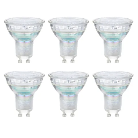 Amazon Basics Faretto professionale a LED GU10 da 4,9 W (equivalenti a 50 W), bianco