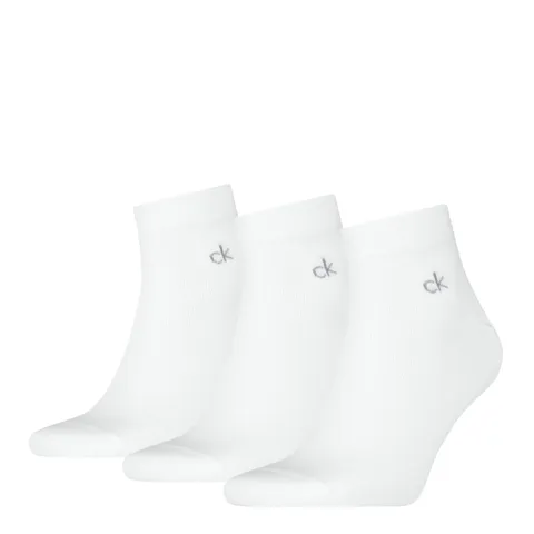 Calvin Klein 8719965009202 CK MEN QUARTER 3P, bianco, 43-46