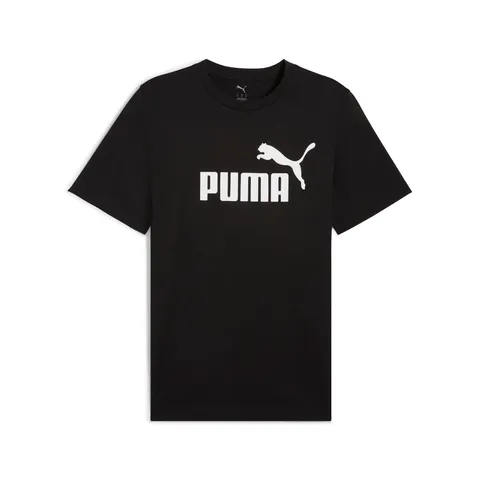 Puma Ess Logo Tee T-Shirt, Black, XL Unisex - Adulto