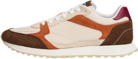 Tommy Hilfiger Uomo Sneakers Running New Runner Eva Mix in Pelle Scamosciata, Multicolore