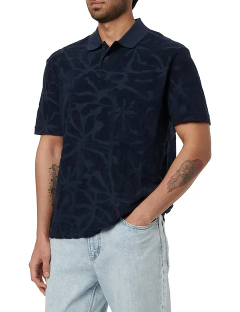 Boss Polo da Uomo, Dark Blue 404, L