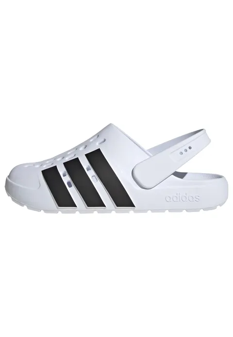 adidas Unisex - Adulto Adilette 2.0 Clog Sandal, Cloud White/Core Black/Cloud White, 39 EU