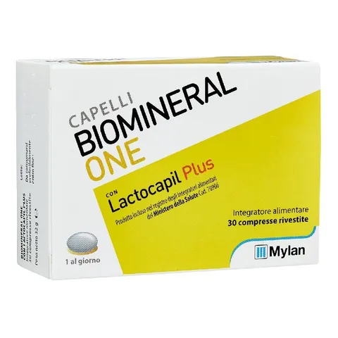 Biomineral One Capelli Più Forti, Valuminosi e Spessi, 30 Compresse, Integratore per