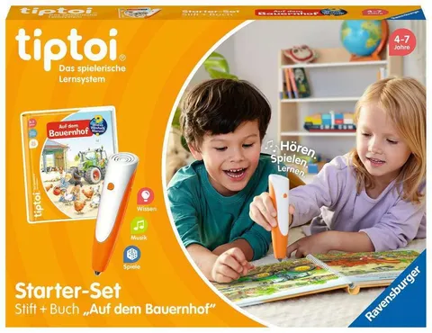 Ravensburger tiptoi Starter Set 00114: Penna e Libro sulla Fattoria - Sistema di