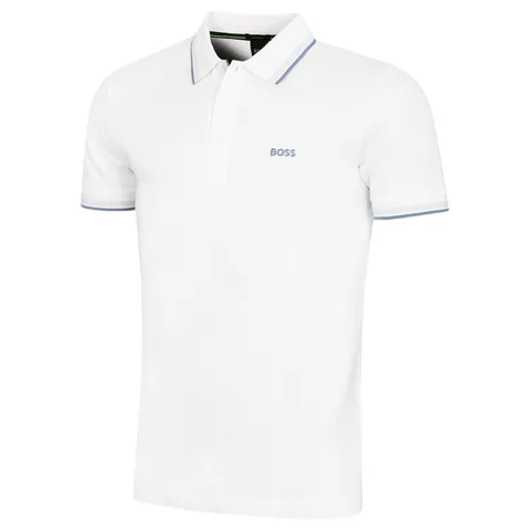 Boss Polo da Uomo, Bianco Aperto 115, XXL