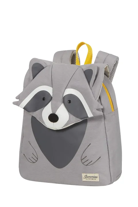 Samsonite Happy Sammies Eco - Zaino per bambini S, 27,5 cm, 7,5 L, grigio (Raccoon Remy)