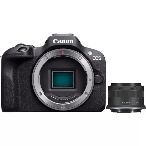 Canon EOS R100 - Obiettivo RF-S 18-45mm F4.5-6.3 IS STM - Fotocamera Mirrorless APS-C