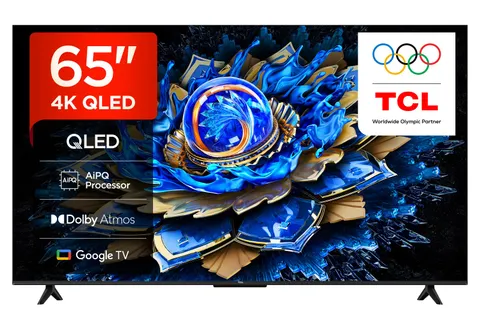 TCL 65T69C - Smart TV QLED 4K HDR10+ da 65", Google TV con Dolby Atmos