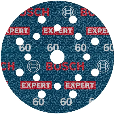 Bosch 6x Disco per levigatura Expert O780, 125 mm (per Legno duro, Vernice su legno, Ø