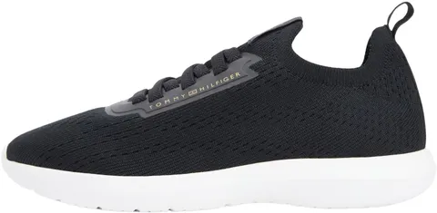 Tommy Hilfiger Donna Sneakers Running Knit Extralight Profilo Basso, Nero (Black), 41