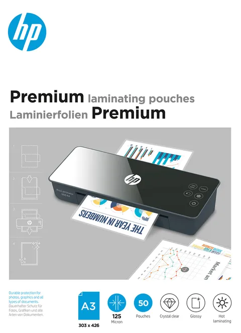 HP Pellicole Plastificatrice Premium A3 125 Micron