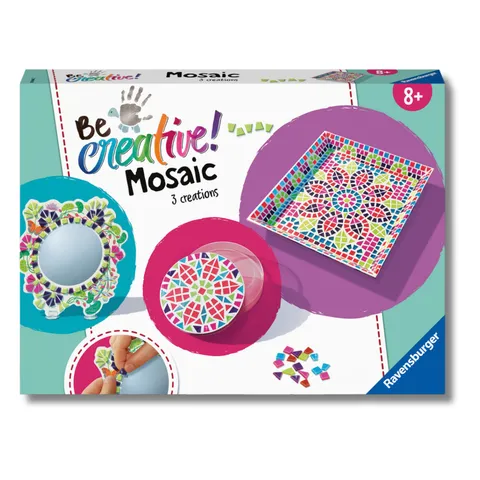 Ravensburger - Be Creative Maxi Mosaico Bambini | Giochi Creativi Bambina 8 Anni o Piú