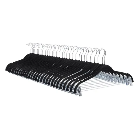Amazon Basics Grucce con pinze per gonne e pantaloni, rivestite in velluto, confezione da