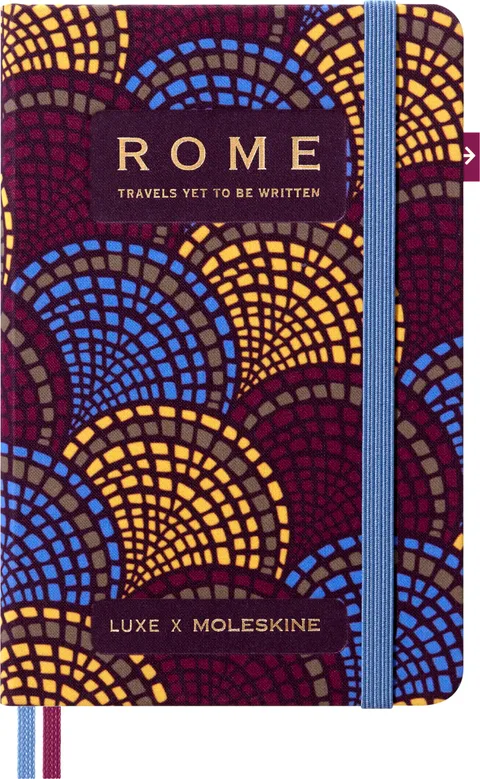 Moleskine LUXE Taccuino Rome City con Contenuti di Viaggio, Copertina Rigida in Tessuto e
