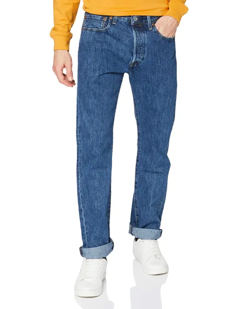 Levi's 501 Original Fit, Jeans Uomo, Stonewash, 32W / 30L