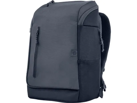 HP Travel, Zaino per Notebook da 15.6”, Creato con Materiale Riciclato, Scomparto per Computer e Tablet, Tasche Interne Imbottite, Impermeabile, 25 Litri Espandibili fino a 30, Grigio Scuro