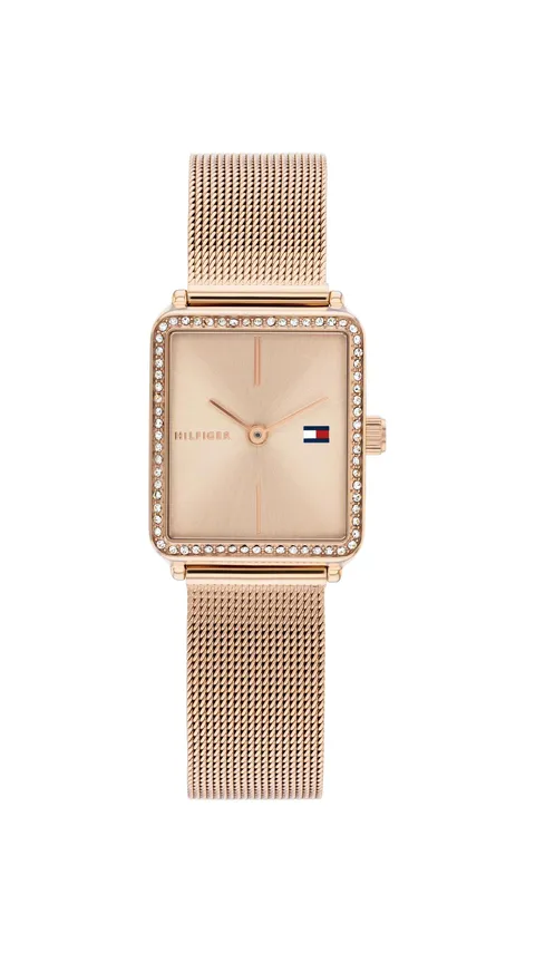 Tommy Hilfiger Orologio Con Movimento Al Quarzo A Due Lancette da Donna con Cinturino in