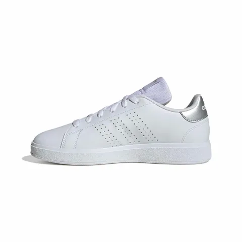 adidas Donna Advantage Base 2.0 Shoes, Ftwr White/Ftwr White/Silver Met., 38 2/3 EU