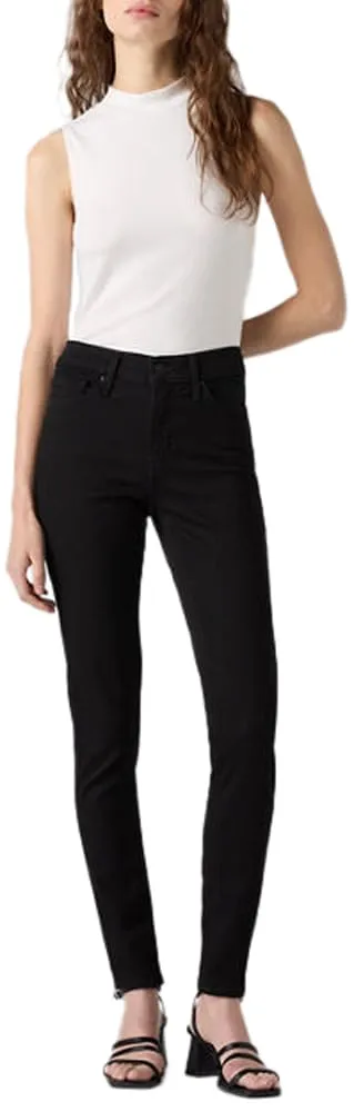 Levi's 310 Shaping Super Skinny, Jeans Donna, Black Squared, 32W / 30L