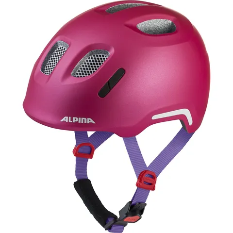 Alpina XIMO 2 Flash - Casco da bici leggero e sicuro per bambini con LED integrati - deep