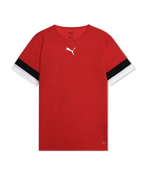 PUMA Teamrise Jersey Jr, Shirt Unisex - Bambini e ragazzi, Puma Red-Puma Black-Puma White, 116