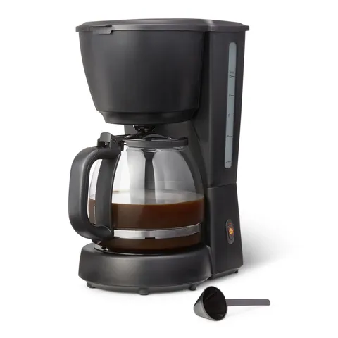 Amazon Basics, Macchina da caffè con filtro, dotata di caraffa in vetro da 1,25 l/10