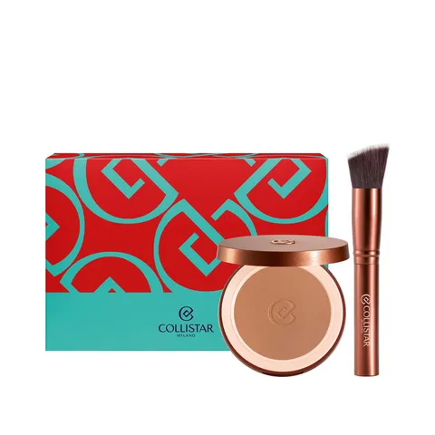 Collistar Cofanetto Regalo Make-Up Donna, Terra Polvere Abbronzante Effetto Seta 4.4