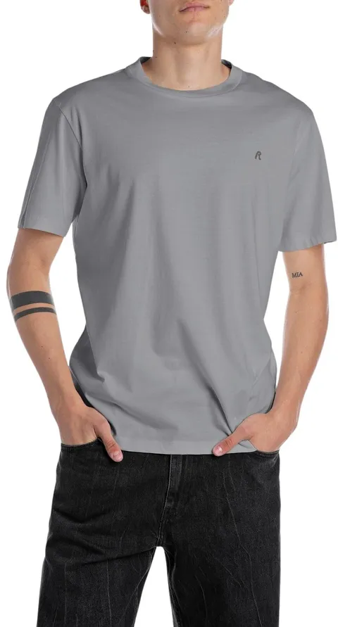 Replay Maglietta da Uomo, 093 Lead Grey, S