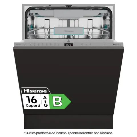 Hisense HV16B, Lavastoviglie integrata, Classe B, 16 Coperti, 40db, 8 programmi