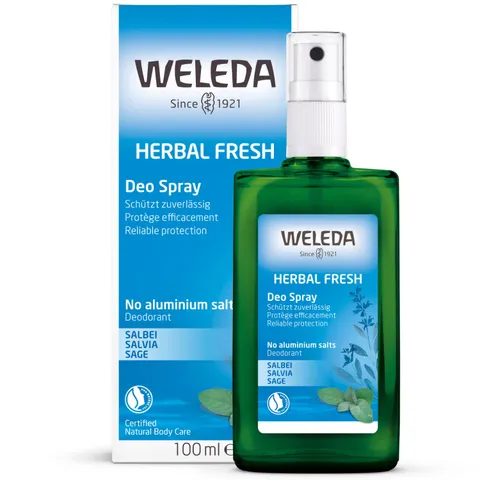 Weleda Deodorante Salvia, fragranza con puri oli essenziali naturali di salvia, rosmarino