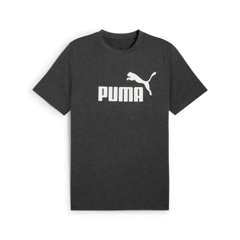 PUMA Ess No. 1 Logo Heather Tee, Magliette Unisex - Adulto, Dark Gray Heather