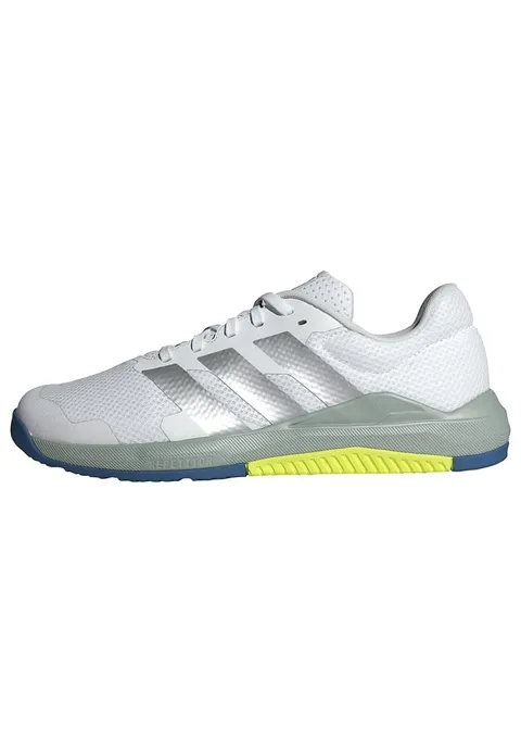 adidas Donna Dropset Base Training Shoes, Ftwr White/Matte Silver/Wonder Sage, 43 1/3 EU