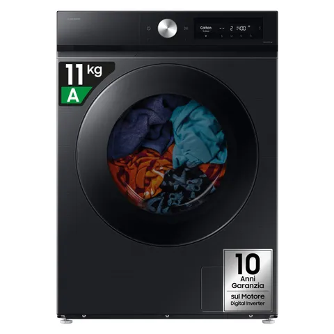 Samsung Lavasciuga Bespoke AI WD11DB7B85GBU3, 11+6 kg, Ecodosatore, Vapore Igienizzante