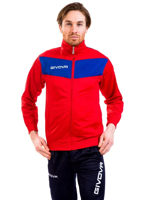 Givova TUTA VISA Triacetato Azzurro/Rosso Tg. 4XL