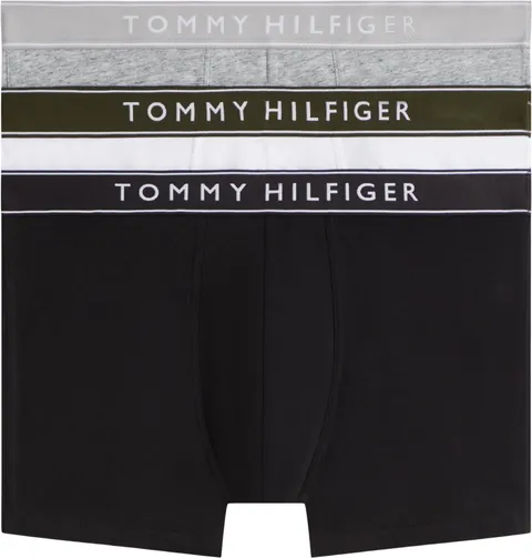 Tommy Hilfiger Uomo Boxer Confezione da 3 con Fascia con Logo, Multicolore (Mid