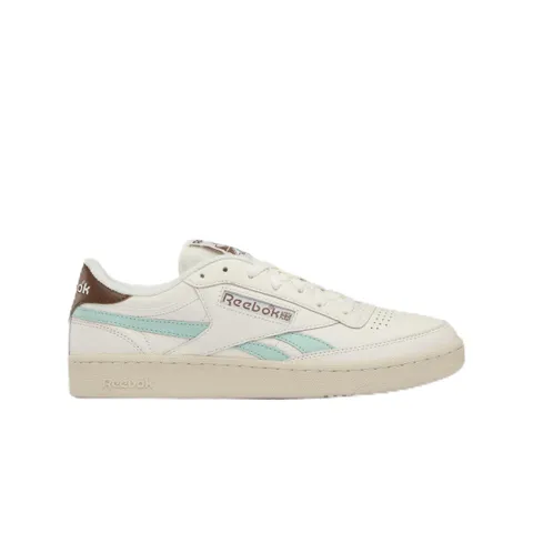Reebok Unisex Club C Revenge Sneaker, Chalk/Tranquilteal/Simplebrown, 36 EU