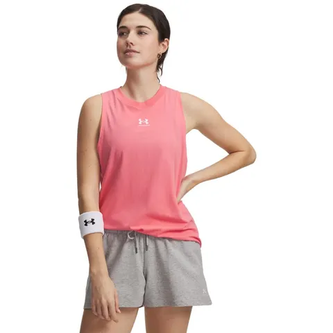 Under Armour UA Rival Muscle Tank - Bittersweet Pink / / Bittersweet Pink - XL, Rosa agrodolce / / Rosa agrodolce, XL