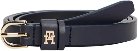 Tommy Hilfiger Donna Cintura Essential Effortless 1,5 cm Cintura in Pelle, Blu (Space