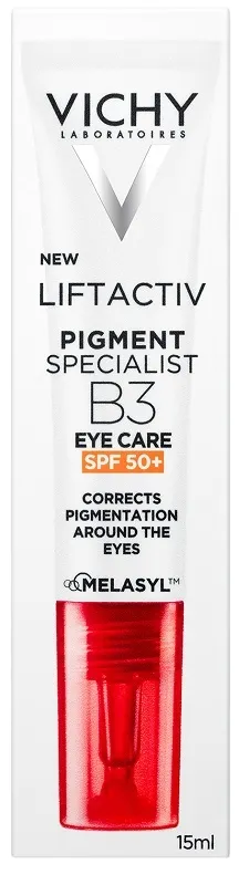 Vichy Liftactiv Pigment Specialist B3, Contorno Occhi SPF50+, Occhiaie Ridotte e Contorno