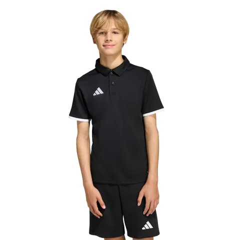 adidas Unisex - Bambini e Ragazzi Entrada26 Polo Kids Shirt, Black/White, 3-4 Years