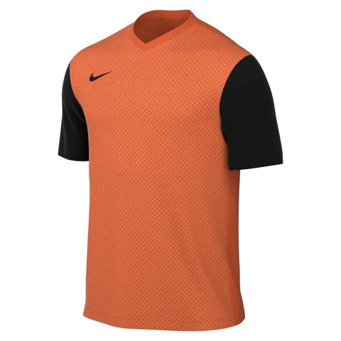 Nike DH8035-819 M NK DF Tiempo Prem II JSY SS T-Shirt Uomo Safety Orange/Black/Black