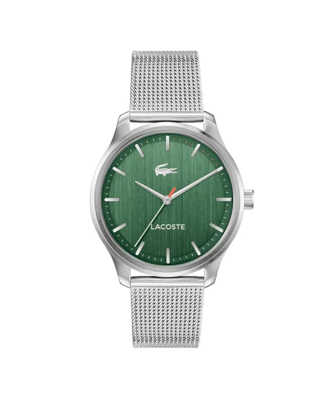 Lacoste Orologio con Movimento al Quarzo a Tre Lancette da Uomo Collezione Lisbon con