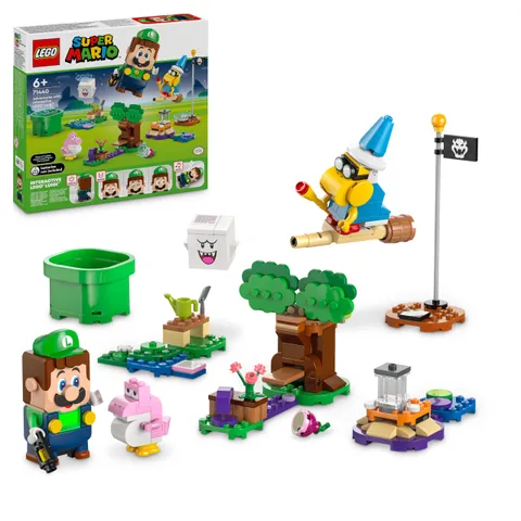 LEGO Super Mario Avventure Luigi Interattivo, Giocattolo con 4 Personaggi Nintendo da